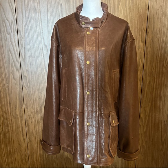 Vintage Orvis Leather Coat - Picture 2 of 14
